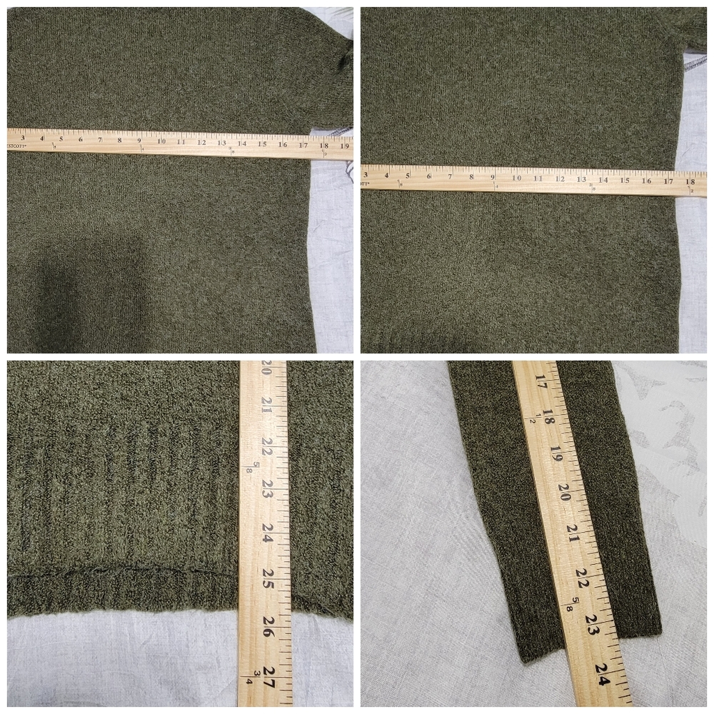 BP Olive Green Long Sleeve Cowl Neck Pull-Over‎ Sweater Size XS - Picture 6 of 10